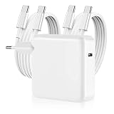 MacBook Pro Ladekabel 100W USB C Ladegerät Kompatibel mit Mac Book Pro 16,15,14,13 Zoll MacBook Air 2018-2022,MacBook Ladekabel mit [2 Pack 1.8M USB C auf C Ladekabel][Überhitzungsschutz]