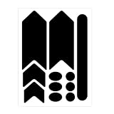 AOLUOER Mountainbike Rahmenschutz Aufkleber Fahrräder Rahmenschutz for MTB Rennrad(Black)