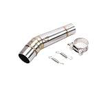 51mm Slip On Middle Link Rohr Motorrad Auspuffrohr Escape Echappement Modifizierter Schalldämpfer Für CBR250R Für CBR 250R Für CBR-250R 250R 2011-2017 Auspuff S