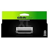 Gillette Labs Rasierklingen für Männer, beheizte Rasierklingen mit Peeling-Riegel, 8 Nachfüllpackung