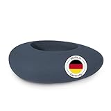 Degardo®️ Blumentopf bruchfest I Pflanzkübel für Innen und Außen I Design Pflanztopf Made In Germany I Pflanzstein maximal Frostsicher I Blumenkübel Storus VI (Granit Anthrazit) I Pflanzgefäß