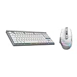 Logitech G502 X PLUS LIGHTSPEED Kabellose RGB-Gaming-Maus - Optische Maus, Logitech G G515 LIGHTSPEED TKL kabellose flache PBT-Tastenkappen, taktile mechanische Switches, DEU QWERTZ- Weiß