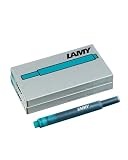 LAMY T10 2er Set Tintenpatronen mit großem Tintenvorrat - geeignet für alle Lamy Patronenfüllhaltermodelle - Inhalt 1,25ml je Patrone - 5 Stück pro Päckchen - Tintenfarbe türk