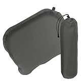 ALPIDEX Selbstaufblasendes Camping Sitzkissen 40 x 30 x 3,8 cm Stadion Thermo Kissen Isolierend Outdoor Sitzmatte Ultraleicht, Farbe:Stone Grey