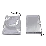 TOPINCN IBC Behälterabdeckung, 210D Wassertankabdeckung, Sonnenschutz Schutzhaube, 1000 l IBC Wasserbehälterabdeckung, Wärmeisolierung (Silver)