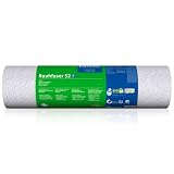 Erfurt Rauhfaser 52 PRO Weiß Rauhfasertapete klassische Strukturtapete überstreichbar 1 Rolle 33,5 x 0.53