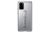 Samsung Protective Standing Smartphone Cover EF-RG985 für Galaxy S20+ | S20+ 5G Handy-Hülle, Schutz, ausklappbarer Standfuß, griffige Oberfläche, silber - 6.7 Z