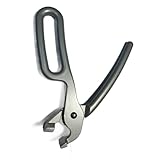 NiuLumea Pizzablage/Grillzange aus Aluminiumlegierung für Pizzablech und Küche, 20 cm lang, hitzebeständige Griffe, silberfarben, für Backbleche und Steintöp