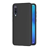 AICEK Compatible Xiaomi Mi 9 Hülle, Schwarz Silikon Schutzhülle für Xiaomi 9 Case TPU Bumper Xiaomi Mi 9 Handyhülle (6,39 Zoll)