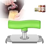 Effortless Arthritis Jar Opener, Arbeitssparender Dosenöffner, Glasöffner, Glasöffner Schraubdeckelöffner, für Familie, Picknick,Geschäft (Grün)