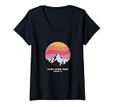 Damen Faith Over Fear Timothy 1:7 - Christlicher Bibelvers T-Shirt mit V