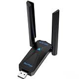 WLAN Stick für PC, 900Mbps USB WLAN Adapter PC, 2.4GHz/5GHz Dualband, Kompatibel mit Windows 11/10/8/7