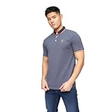 Crosshatch Britmane Herren-Poloshirt, Denim Blau, XL