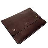 ROYALZ Ledertasche für Samsung Galaxy Tab S6 Lite Schutzhülle 10.4 Zoll Flach 2020 (SM-P610, SM-P615) Vintage Optik Schutz Tasche, Farbe:Dunkel Cognac B