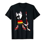 Dabbing Husky Deutschland Eishockey-Fans Trikot Wintersport T-S