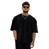 T-Shirt Herren Sommer Dünn Komfortabel Kurzarm Herren Das Neue All-Match Jugend Poloshirt Herren Slim Fit Einfarbig Revers Busines Casual T-Shirt Herren I-Black2 L