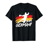 Handball Team Deutschland Flagge Handballer Ball Sportspieler T-S