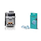 Siemens EQ.6 plus s700 Kaffeevollautomat TE657503DE, automatische Reinigung, Direktwahl + Entkalkungstabletten TZ80002A, schützt vor Korrosion, für Kaffeevollautomaten der EQ.Serie, weiß
