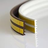 5m GUMMIDICHTUNG E-Profil BRAUN 9mm selbstklebend Fensterdichtung Türdichtung Gummi Dichtung Dichtungsband Profildichtung