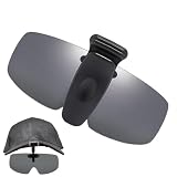 Sonnenbrille zum Anklippen über Brille – Nachtfahrt-Brille für Herren, Clip- , Sport-Sonnenbrille, Clip-Sonnenbrille für, Schwarz, Refer to descrip