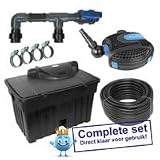 AquaKing BF-45000 Komplett-Set inklusive Pumpe - Pumpe - Filter - Teichpumpe - Elektrische Pumpe - Teich - Teichpumpen - Teichfilter - Algen - Teichfilter Komplett-Set - Algenbekämpfung - Box