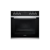 Siemens EQ211KA10 iQ300 Herd-Glaskeramik-Kochfeld-Kombination (herdgesteuert), 59,4 cm breit, Schnellaufheizung, 3D-Heißluft Plus Backen auf 3 Eb