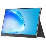 cocopar Tragbarer Monitor 15,6 Zoll FHD HDR FreeSync Zero Frame USB-C-Computerdisplay mit Dual-Typ-C-Mini-HDMI für Laptop-PC-Telefon Mac Surface Xbox PS4-Switch, mit Smart C