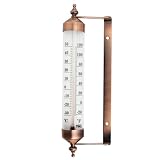 Außenthermometer mit Bronze-Effekt Design, Stilvolles Gartenthermometer, Outdoor, geeignet für Außentemperaturanzeige, Wand, Gewächshaus, Garage, einfach aufzuhäng