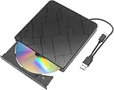 Blu Ray Laufwerk, externes Blu-Ray-Laufwerk, USB 3.0 und Typ C Brenner BD Drive tragbares CD DVD Laufwerk Blu Ray Laufwerk optisches Laufwerk für Windows XP / 7 / 8 / 10 / 11 Laptop