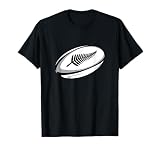 New Zealand Rugby Shirts T-Shirt Neuseeland Rugby T-Shirt Schwarz Unisex-Erwachsene, Unisex-Kinder Klein Klassische Passform Halbarm Abgeschrägte Manschette Rundhals-Ausschnitt Rugby Fan T-S