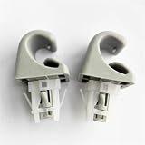 Auto Sonnenblende, 2 Stück graue Sonnenblenden-Haken-Clip-Halterung, for Toyota, Camry, for Corolla, Highlander, for RAV4, Prius, Solara 2001–2007, 2003–2012