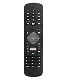 AULCMEET 996596001555 YKF406-001 Ersetzte Fernbedienung Kompatibel mit Philips LED-Fernseher 55PUS7101 43PUS6501 49PUS6501 32PFS6401 49PFT5501 49PUS6561 55PUS6561 49PUS7101 55PUS6501