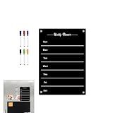 Magnetischer Whiteboard-Aufkleber – Magnetische Notiztafel, magnetische Schreibtafel für Wochenplan | Whiteboard Notizen, Acryl-Whiteboard Notizen, abwischb