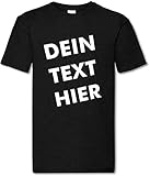 INDIGOS UG - T-Shirts für Herren schwarz XXL - Tshirt Bedrucken Lassen mit Wunschtext - personalisiertes Shirt mit Aufdruck - Geschenkidee für Männer Sport Party individuell g