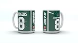 NFL New York Jets Aaron Rodgers Kaffeebecher Kaffeetasse Tasse 15oz 450ml Player Jersey Trik