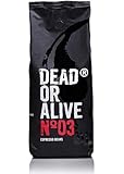 DEAD OR ALIVE Espresso No3 - Starke Espresso Bohnen 500g - 100% Robusta - Kaffeebohnen für Kaffeevollautomat und Espressomaschine - Ganze Bohnen mit viel Koffein aus Italien - Coffee B