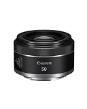 Canon RF 50mm F1.8 STM Objektiv | Kompakt und leicht, hohe Lichtstärke von 1:1,8, kompatibel mit Allen Canon Kameras der EOS R Serie Schw