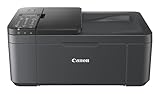 Canon PIXMA TR4755i Multifunktionsdrucker 4in1 (Tintenstrahl, Drucken, Kopieren, Scannen, Faxen, A4, WLAN, Apple AirPrint, 20 Blatt ADF, Duplexdruck, kompatibel mit Pixma Print Plan ABO) schw