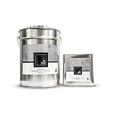 Mr. Epoxy Epoxidharz Bodenbeschichtung (5 kg, RAL 7032 Kieselgrau) - 2K Betonfarbe für Garagen, Keller & Werkstatt Boden - Flüssigkunststoff Epoxid Grundierung und Bodenversiegelung