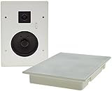 ChiliTec Einbaulautsprecher Wand Decke Lautsprecher 2-Wege Flatpanel 120Watt Einbautiefe 34mm Speaker Weiß