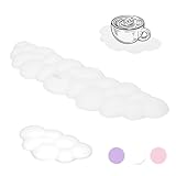ZIBLY 3 Stück Cloud Handgelenkauflage, Tastatur, ergonomische Memory-Schaum-Tastatur, Handgelenkauflage mit Mauspad, Handgelenkstütze und Tassen-Pad, ideal für PC, Gaming, Büro und Tipp