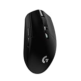 Logitech G G305 LIGHTSPEED kabellose Gaming-Maus mit HERO 12K DPI Sensor, Wireless Verbindung, 6 programmierbare Tasten, 250 Stunden Akkulaufzeit, Leichtgewicht, PC/Mac - Schw