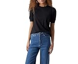 Vero Moda Damen Vmkerry 2/4 O-Neck Top VMA Noos Shirt, Schwarz, M EU