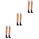 TOPBATHY 3 Sätze Wokgriff Aus Buchenholz Ergonomische Protect Geldschrank Beemysafe The Prot Aman Ersatz-topfgriff Abnehmbarer Pfannengriff Kochgeschirrzubehör Rostfreier Stahl 2 Stück * 3