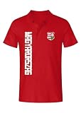 Ungarn Trikot Polo-Shirt Wunschname & Nummer Fussball EM WM Herren T-Shirt Magyarorszag Fan-Shirt Rot L