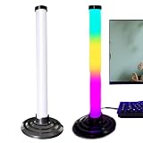 Mppchhn RGB LED Lichtleiste | Ambient Lampe Mit Musiksynchronisation - Sprachsteuerung Smarte Lichtleiste - Für Heimkinos Computertische Schlafzimmer Streaming Fotografie Und Unterhaltungsb