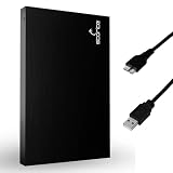 Storite Externe tragbare Festplatte 200GB mit USB 3.0, externer Backup-Speicher, schnelle Datenübertragung, geeignet für PC, Mac, Windows, Gaming, Laptop und Desktop (schwarz)