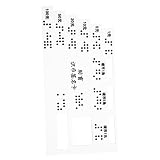 VERDANVERSE Blindenhilfekarte Braille Bankkarte Blindenwährungserkennung Blindensignaturkarte Blindenwährungshelfer Assistive Bankkarte Blindkarten Kartendeck für Blinde Acryl Transp