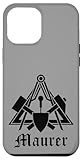 Hülle für iPhone 14 Pro Max Zunftzeichen Maurer, Maurer tshirt, Maurer Symbol H