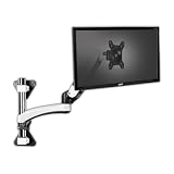 Monitor Halterung Einzelmonitor-Wandhalterung for 15-27 Zoll Bildschirme bis zu 17,6 lbs, Gasfeder-Monitorarmhalterung, voll beweglicher, höhenverstellbarer Industrie-Monitorarm Bildschirm Halterung(T